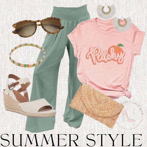 Cute Tops For Summer, Outfit Ideas From Amazon, Tee Outfits, Tops For Summer, Color Combos Outfit, Fashionably Late, Graphic Tee Outfits, What Are We, Boho Style Outfits