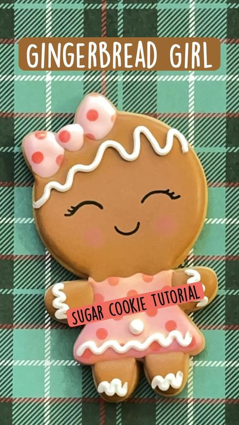 How to Decorate Gingerbread Girl Cookies | Cookie decorating, Christmas cookies, Christmas sugar cookies Gingerbread Girl Cookies Decorated, Cookie Decorating Christmas, Decorating Christmas Cookies, Gingerbread Girl Cookie, Ginger Cookies Christmas, Cookie Gingerbread, Christmas Sugar Cookies Decorated, Winter Cookies, Cookies Gingerbread