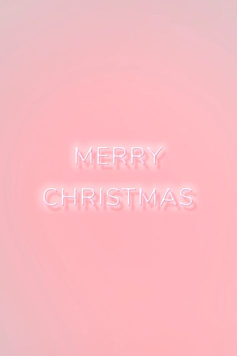 Merry Christmas neon word typography on a pink background | free image by rawpixel.com / nunny Merry Christmas Images Instagram, Pink Christmas Quotes, Iphone Esthetics, Esthetician Posts, Christmas Wallpapers Tumblr, Pink Christmas Background, Seasonal Wallpaper, Word Typography, Christmas Widgets