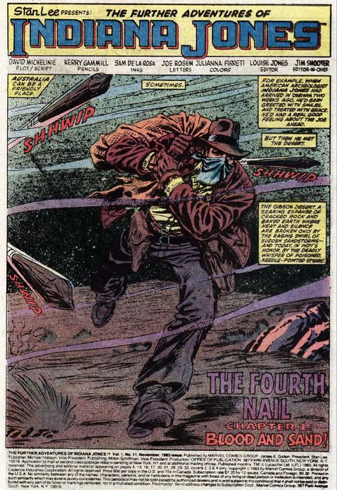 The Further Adventures of Indiana Jones #11 | Art by Kerry Gammill, Sam de la Rosa & Julianna Firreti Indiana Jones Adventure, Pulp Adventure, Crystal Skull, Indiana Jones, Indiana, Book Art, Concept Art, Comic Book Cover, Composition