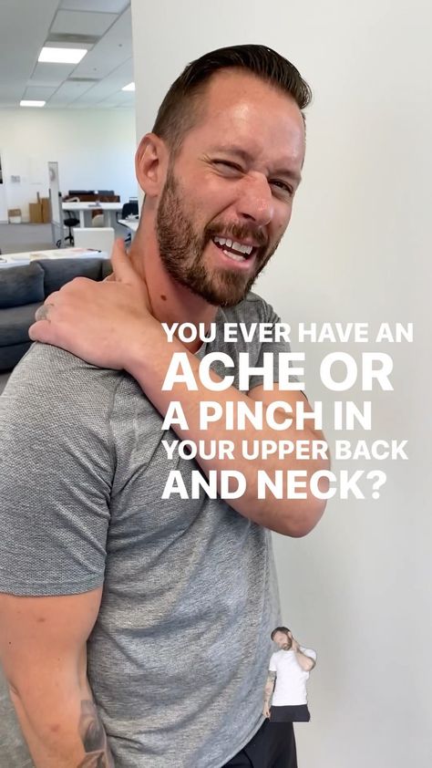 weshape.wellness on Instagram: Reduce Upper Back and Neck Pinches! Here's a stretch you can do to reduce the pinching feeling in your upper back and neck! Check it out!… Stretch For Upper Back And Neck, Neck And Upper Back Stretches, Pinched Nerve In Upper Back, Scapula Exercises, Pinched Nerve In Neck, Neck Spasms, Partner Stretches, Upper Back Stretches, Back Popping