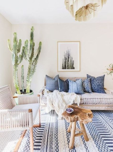 Bohemian Chic Living Room, Desert Home Decor, Coastal Decorating Living Room, Bohemian Furniture, Bohemian Interior Design, Cute Dorm Rooms, Boho Living Room Decor, Coastal Living Rooms, Coastal Living Room