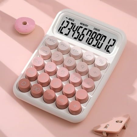 Cute Calculator Small Portable Scientific Calculator For Students 12 Digits Mini Body Plastic Keys Non-slip Bottom Pad Clear Keys Product Parameters: Material: ABS Colour: Pinks Battery: Button cell size 7 Display digits: 12 Product size: 6.29 x 4.33 x 0.78 in / 16 x 11 x 2 cm Package Size: 7.28 x 4.13 x 1.1 in / 18.5 x 10.5 x 2.8 cm Product net weight: 0.3 lb / 138g Gross weight: 0.44 lb / 200g Product Description: Compact and portable design: mini body, lightweight and portable, suitable for s Back To College Supplies, Calculator Aesthetic, Cute Calculator, Elementary School Supplies, School Supplies Elementary, Scientific Calculators, Goddess Style, Cute Desk Accessories, School Supplies For Teachers