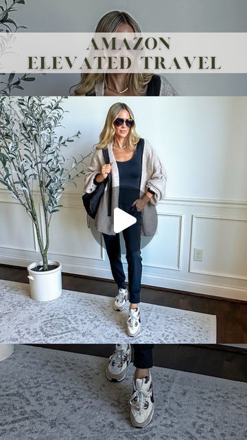 Kate Rose on Instagram: "LIKE this post & comment SHOP NOW and I’ll send you a message with details for this elevated travel outfit from Amazon!

My favorite joggers paired with my favorite seamless bodysuit layered with a chunky cardigan makes the perfect airport outfit!

@pumiey.us #traveloutfits #elevatedcasual
#casualoutfitideas #airportoutfit elevated casual outfit idea, spring outfit idea, petite outfits, travel outfit idea, Pinterest outfit @ggradualsports" Amazon Joggers, Elevated Casual Outfit, Outfit From Amazon, Air Port Outfit, Casual Outfit Idea, Spring Outfit Idea, Privacy Settings, Elevated Casual, Chunky Cardigan