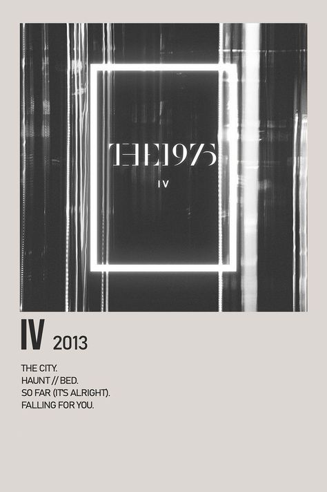 minimalist album poster iv alternative album poster the 1975 alternate album poster The 1975 Album Cover, Album Covers Prints, The 1975 Album, Minimalist Album Poster, Polaroid Album, Bebas Neue, Minimalist Music, Album Posters, The 1975