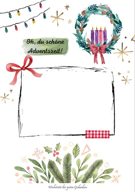 Werkstatt der guten Gedanken #kita #krippe #kindergarten #kindergartenzeit #erzieherin #adventszeit #adventsgedicht #gedicht #teamgeschenk #portfolio #werkstattdergutengedanken #vorlagen Portfolio Kindergarten, Banner Doodle, Kindergarten Portfolio, Winter Kindergarten, Portfolio Inspiration, Christmas Inspo, Preschool Christmas, Christmas Advent, Christmas Countdown