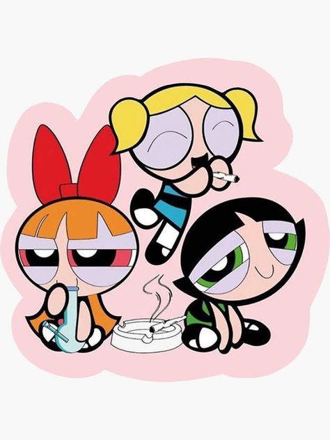 Trippy Cartoon, Dope Cartoons, Power Puff Girls, Powerpuff Girls Wallpaper, Power Puff, Trippy Wallpaper, The Powerpuff Girls, The Powerpuff, Dope Cartoon Art