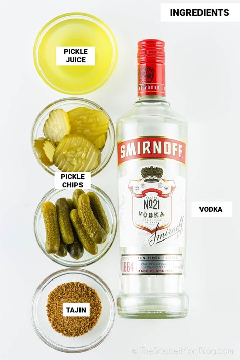 Pickle Shot, Dill Pickle Shots Recipe, Pickle Shots Recipe Vodka, Pickle Shots, Pickle Shots Recipe, Smirnoff Recipes, Vodka Red, Pickle Vodka, Best Pickles