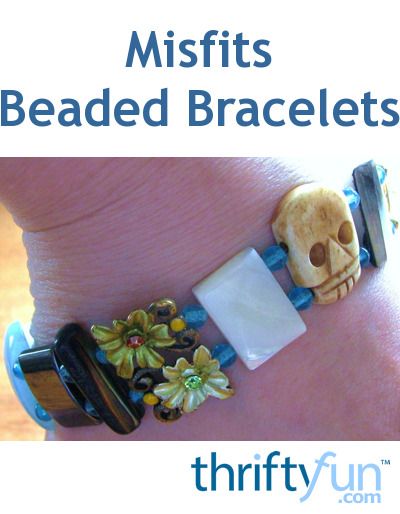 Mismatched or left over beads from other projects can be gathered together to make a unique piece. This is a guide about misfits beaded bracelets. Left Over, Jewelry Storage, Fun Crafts, Unique Pieces, Craft Projects, Beaded Bracelets, Beads, Like Button, Pinterest Likes