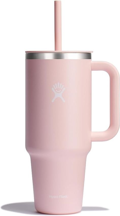 Pink Hydro Flask, Hydro Flask Colors, Tumbler With Handle, Hydro Flask, Travel Tumbler, Insulated Cups, Stanley Cup, Ergonomic Handle, Tumblers With Lids