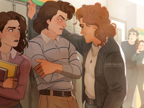 Billy Hargrove X Steve Harrington, School Bully, Akali League Of Legends, Billy Hargrove, Dacre Montgomery, Mixed Signals, Stranger Things Steve, Stranger Things Have Happened, Stranger Things Art