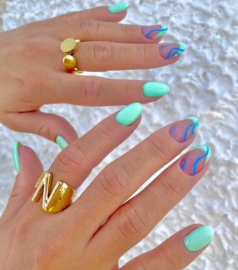 Trend Nails, Teen Nails, Nail Colours, Simple Gel Nails, Summery Nails, Cute Gel Nails, Beach Nails, Short Acrylic Nails Designs, Dipped Nails