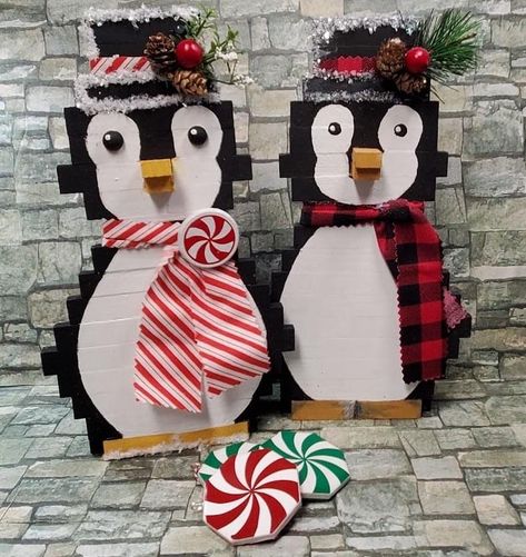 Dollar Tree Tumbling Tower Blocks Diy Christmas, Jinga Crafts, Dollar Tree Jenga Block Crafts, Jenga Art, Diy Jenga Blocks Ideas, Diy Jenga, Jenga Diy, Jenga Crafts, Christmas Craft Show