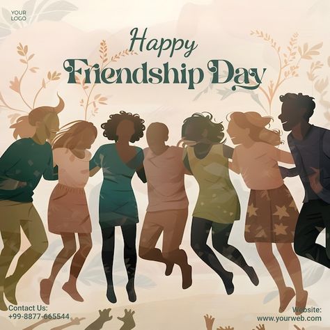 Vector happy friendship day post banner ... | Premium Vector #Freepik #vector Friendship Day Post, Design For Social Media, Happy Friendship, Happy Friendship Day, Friendship Day, Vector File, Flyer Design, Premium Vector, Graphic Resources