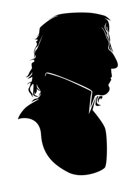 Harry Potter Art Drawings Sketches, Snape Silhouette, Harry Potter Stencils, Harry Potter Silhouette, Harry Potter Art Drawings, Harry Potter Painting, Harry Potter Stickers, Harry Potter Poster, Harry Potter Severus Snape