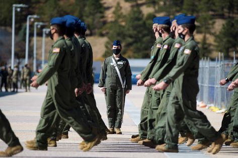 U.S. Air Force Academy cadets march during noon meal formation at the academy Air Force Academy, U S Air Force, Colorado Springs, Air Force, Springs, Photo Galleries, Sci Fi, Colorado, High School