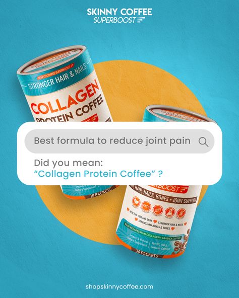 Experience the fantastic benefits of Collagen Protein Coffee, a delicious blend that improves your overall well-being and makes you feel young!  Start your day with a delicious sip that boosts energy, promotes weight loss, and helps maintain a youthful, glowing look. ☕🌟  🌐 www.skinnycoffeesuperboost.com/collagen   #skinnycoffeeboost #skinnycoffeeboostusa #coffesuplement #bestcoffeesuplement #collagenproteincoffee #skinnycoffee #feelgoodfuel #optimalhealthchoices #revitalizeyourroutine Supplements Ads, Protein Shake Benefits, Supplement Ads, Benefits Of Collagen, Fit Tea, Coffee Hair, Bra Sewing Pattern, Protein Coffee, Collagen Drink