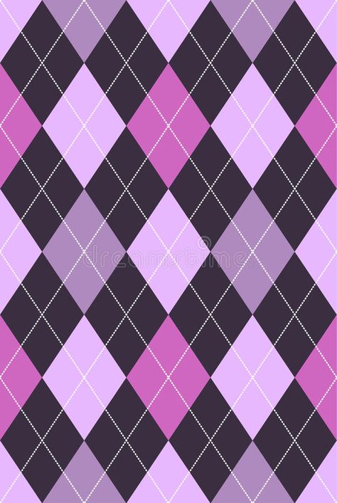 Argyle Pattern Pink Argyle Pattern, Purple Aesthetic, Pink Purple, Stock Vector, Royalty, Shades, Purple, Pattern, Pink