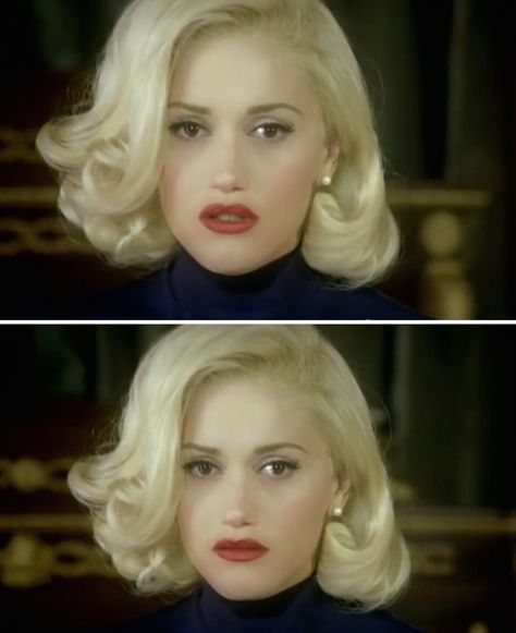 Gwen Stefani Cool Music Video Outfits, Gwen Stefani Updo, Gwen Stefani Cool Music Video, Glamorous Short Hair, Blonde 50s Hair, Gwen Stefani Short Hair, 50s Bob Hairstyles, Gwen Stefani Aesthetic, Cool Gwen Stefani