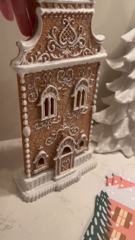 Gingerbread House Honest Review - Absolutely love it! Great for small spaces Small Gingerbread Houses, Gingerbread Mansion, Gingerbread House Decorations, House Decorations, Gingerbread Houses, Christmas Decorating, Gingerbread House, Mansion, Tiny House