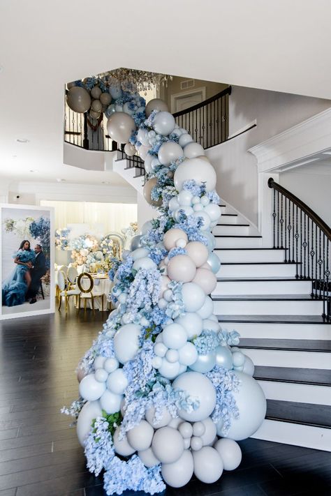 Baby Shower Elegante, Luxury Baby Shower, Blue Quince, 30 Birthday, Blue Bridal Shower, Shower Inspiration, Baby Shower Inspiration, Luxury Baby, Baby Shower Winter