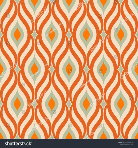 Retro seamless pattern from the 50s and 60s. Seamless abstract Vintage background in sixties style. Vector illustrationSeamless#Retro#seamless#pattern Sixties Style, Vintage Background, Sixties Fashion, Mid Century Modern Living, Mid Century Modern Living Room, Background Vintage, Stencil Designs, Exclusive Fashion, The 50s