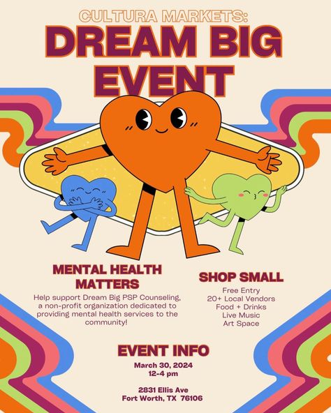 Mental Support, Hope Poster, Health Screening, Mental Health Day, Mental Health Services, Non Profit Organization, Cool Things, Event Flyer, Community Service