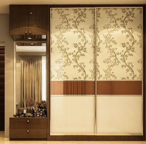 Wardrobe Design With Dressing, Wardrobe Design With Dressing Table, Wardrobe Design Bedroom Modern, Mirror Cupboard, Wardrobe Laminate Design, Sliding Door Wardrobe Designs, Modern Dressing Room, Bedroom Wardrobe Design, Bedroom Cupboards