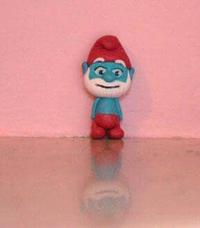 Papa Smurf! Papa Smurf, Clay Sculptures, Sculpture Clay, Clay Pottery, Clay Crafts, Polymer Clay, Handmade Jewelry, Sculpture, Ceramics