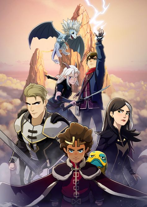 Dragon Prince Season 3, Rayla Dragon Prince, Prince Dragon, The Dragon Prince, Dragon Princess, Prince Art, Key Art, Dragon Costume, Water Dragon