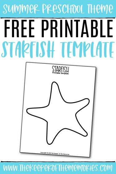 Ocean Art Projects For Preschool, Preschool Beach Activities, Beach Art Preschool, Ocean Crafts For Preschoolers, Starfish Activities For Preschool, Ocean Animal Crafts Preschool, Ocean Preschool Crafts, Starfish Activity Preschool, Starfish Printable Free