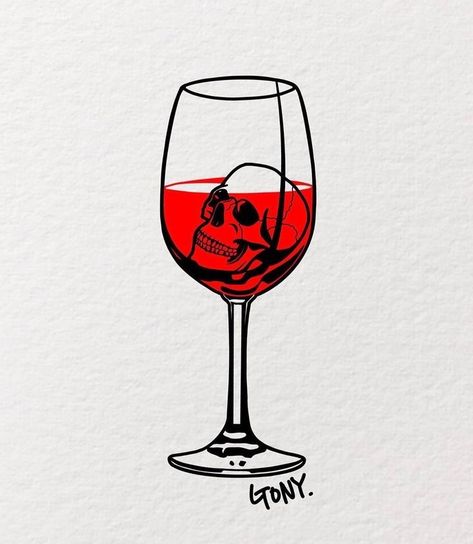 Wine Glass Tattoo, Wine Tattoo, Circular Tattoo, Skull Wine, Cool Tattoo Drawings, Circle Tattoos, Tattoo Flash, Istanbul Turkey, A Tattoo