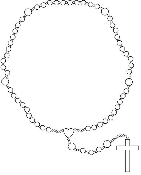 Rosary Coloring Pages - Best Coloring Pages For Kids Rosary Drawing Sketch, Rosary Sketch, Rosary Coloring Page, Bead Tattoo, Catholic Coloring Pages, Rosary Drawing, Praying The Rosary Catholic, Rosary Bead Tattoo, Crucifix Tattoo