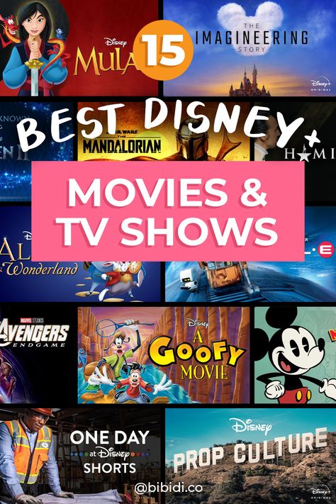 From animated classics to documentaries that go behind the scenes of your favorite character, here are our 15 best Disney+ TV Shows and Movies to stream. #DisneyPlus #DisneyHome #DisneyAtHome Best Disney Movies To Watch, Disney Tv Shows, Disney Props, Movie One Day, Disney Tv, Disney Imagineering, Disney Shorts, Shows And Movies, Family Show