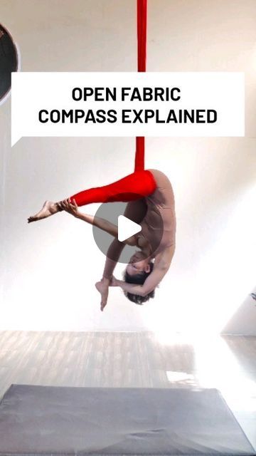 Aerial Sling, Compass Pose, Hammock Netting, Aerial Yoga Poses, Aerial Hammock, Yoga Sling, Yoga Inspo, Aerial Video, Aerial Arts