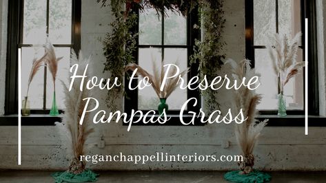 How-To Decor How To Preserve Pampas Grass Plumes, Pampas Grass, You Think