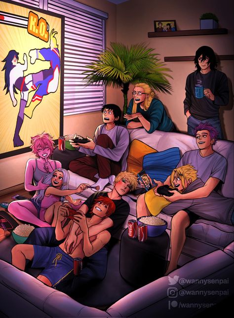 Bakusquad Fanart Cute, Human Pikachu, My Hero Academia 2, Kirishima Eijirou, Class 1 A, Boku No Hero Academia Funny, Slumber Party, My Hero Academia Episodes, Hero Academia Characters