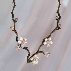 Cherry Blossom Jewelry on Pinterest | Japanese Jewelry, Diamond ... Cherry Blossom Jewelry, Cherry Blossom Necklace, Michael Michaud, Japanese Jewelry, Cherry Blossom Wedding, Nature Inspired Jewelry, Beads And Wire, Nature Jewelry, Pink Wedding