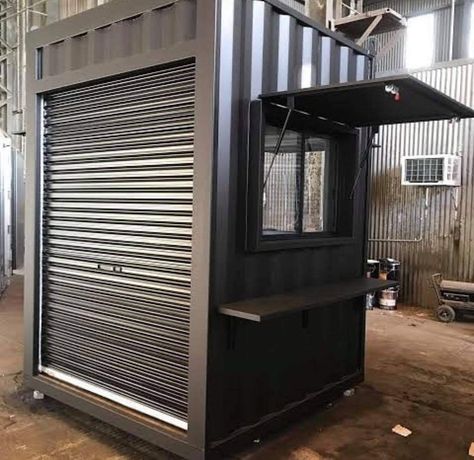 Roda Gerobak, Container Workshop, Container Coffee Shop, Buy Shipping Container, Windows Shutters, Roller Door, Container Restaurant, Mini Cafe, Coffee Place