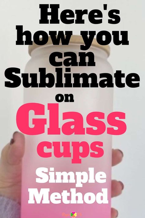 How To Make Glass Cups With Cricut, How To Make Glass Tumblers, How To Sublimate On Glass Cups, Vinyl For Glass Cups, Glass Can Sublimation Ideas, Frosted Glass Sublimation Designs, Sublimation Glass Tumbler Ideas, Diy Glass Tumbler Cups, Glass Tumbler Design Sublimation