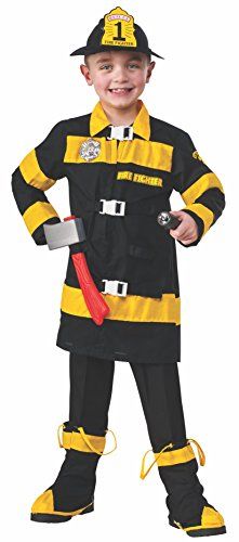 Rubies Costume Co Fire Fighter Costume Large ** Read more  at the image link. Yellow Fancy Dress, Fire Fighter Costume, Fighter Costume, Priest Costume, Toddler Boy Costumes, Fireman Costume, Flash Costume, Lego Costume, Batman Costumes