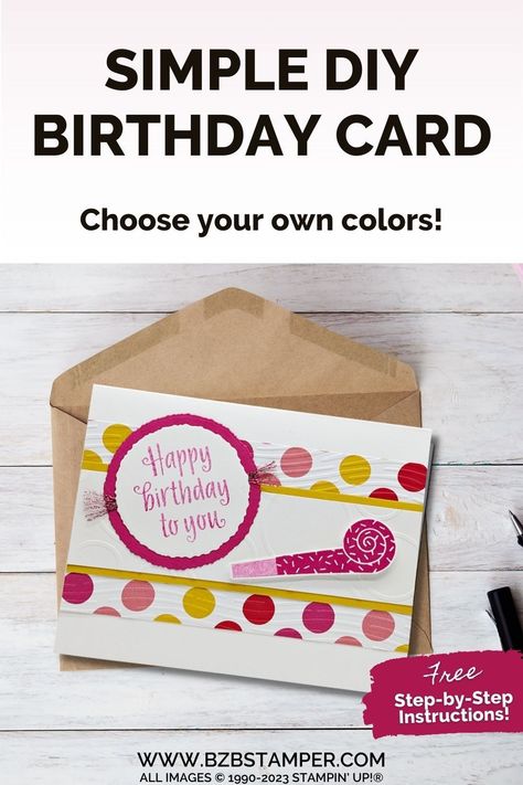 Stampin Up Year To Celebrate Stamp Set, Women’s Birthday Cards, Stampin Up Birthday Cards 2023-2024, Year To Celebrate Stampin Up Cards, Stampin Up Year To Celebrate, Easy Greeting Cards, Stampin Up Birthday Cards, Card Catalog, Birthday Stamps