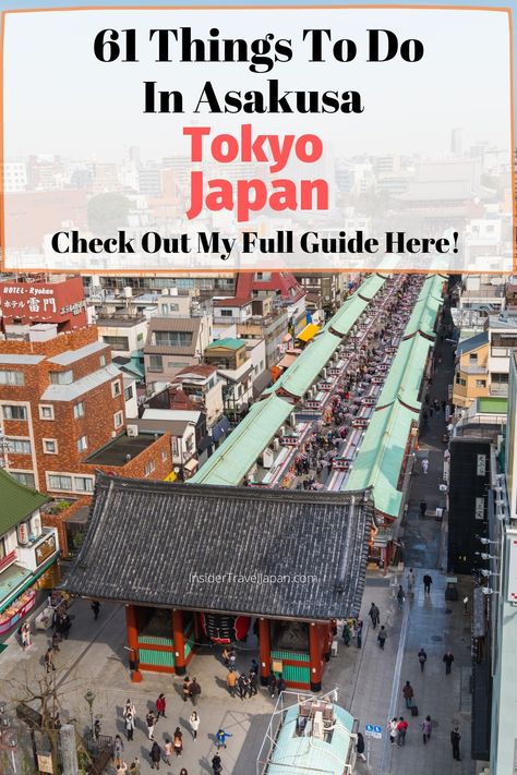 Here's my list of the best things to do in Asakusa, Tokyo! If you wanted a comprehensive list and some local secrets, you're heading to the right place! #japan #travel #tokyo #traveljapan #travelasia #city #culture Things To Do In Asakusa, Place Japan, Japan Honeymoon, Travel Tokyo, Japan Holiday, Japan Tourism, Asakusa Tokyo, Japan Winter, Japan 2023