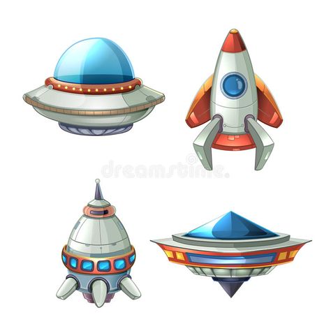 Futuristic Transportation, Cartoon Spaceship, Ship Illustration, Spaceship Illustration, Backgrounds Ideas, Purple Planet, Match Three, Props Concept, Space Illustration