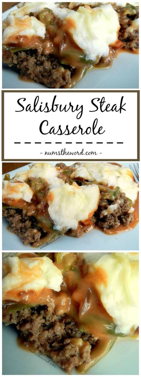 If you love Salisbury Steak, then give this simple 30 minute meal a chance. Easy, delicious and perfect weeknight meal! This also reheats and freezes well! #salisburysteak #easycasserole #30minutemeal Salisbury Steak Casserole Recipe, Homemade Salisbury Steak, Steak Casserole, Salisbury Steak, Gravy Recipe, Beef Dinner, Easy Casserole, 30 Minute Meals, Recipe Video