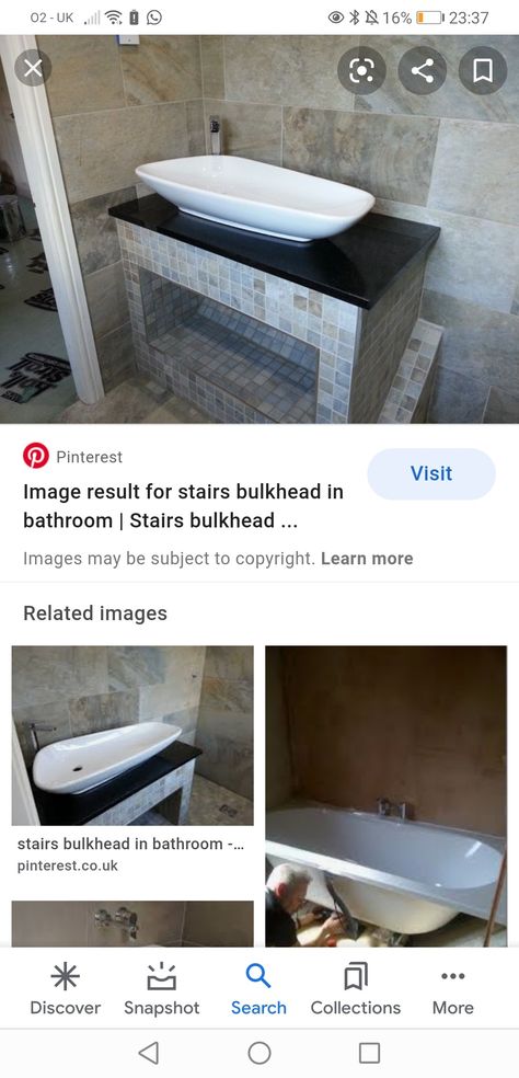 Stairs Bulkhead, Over Sink, Bathroom Sink, Stairs, New Homes, Home Decor, Home Décor