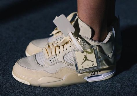 Sneaker News on Twitter: "Update: The Off-White x Air Jordan 4 "Sail" is expected to release on 7/25 https://t.co/34kmKG4oFO… " Jordan 1 Off White, Jordan Outfit, Nike Fashion Shoes, White Jordans, Jordan 4s, Nike Air Shoes, Nike Air Jordans, Air Jordan 4, Jordan 5