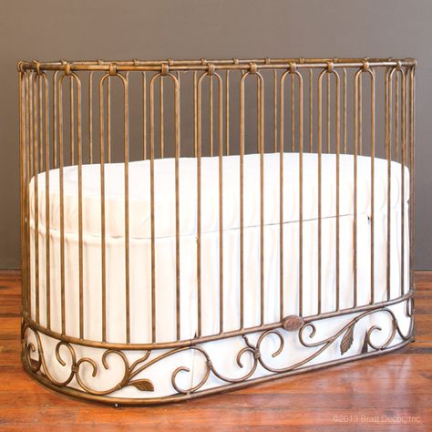 Bratt Decor Crib, Circular Crib, Round Baby Cribs, Baby Crib Designs, Gold Crib, Iron Crib, Metal Crib, Luxury Nursery, Best Crib