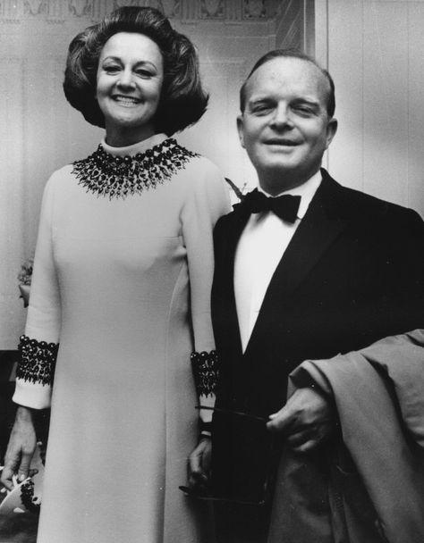 Katharine Graham, Truman Capote and the cruise where they may (or may not) have smoked hashish - The Washington Post Katherine Graham, Cz Guest, Black And White Ball, Truman Capote, Cafe Society, Black And White Style, The Plaza, Fabulous Dresses, Beauty Icons