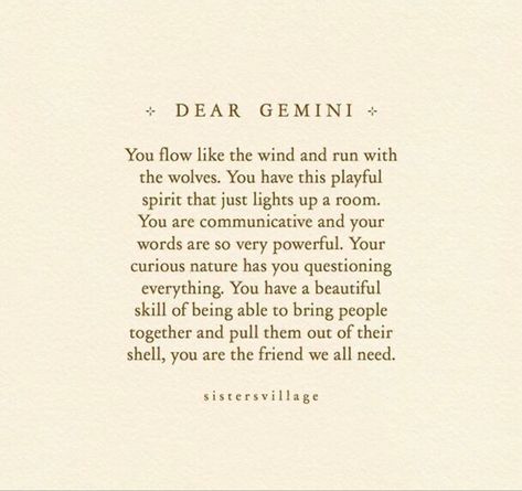 Gemini Quotes Aesthetic, Gemini Poem, Gemini Affirmations, Gemini Girl Aesthetic, Gemini Aesthetic, Gemini Energy, Gemini Zodiac Quotes, Gemini Traits, Gemini Girl